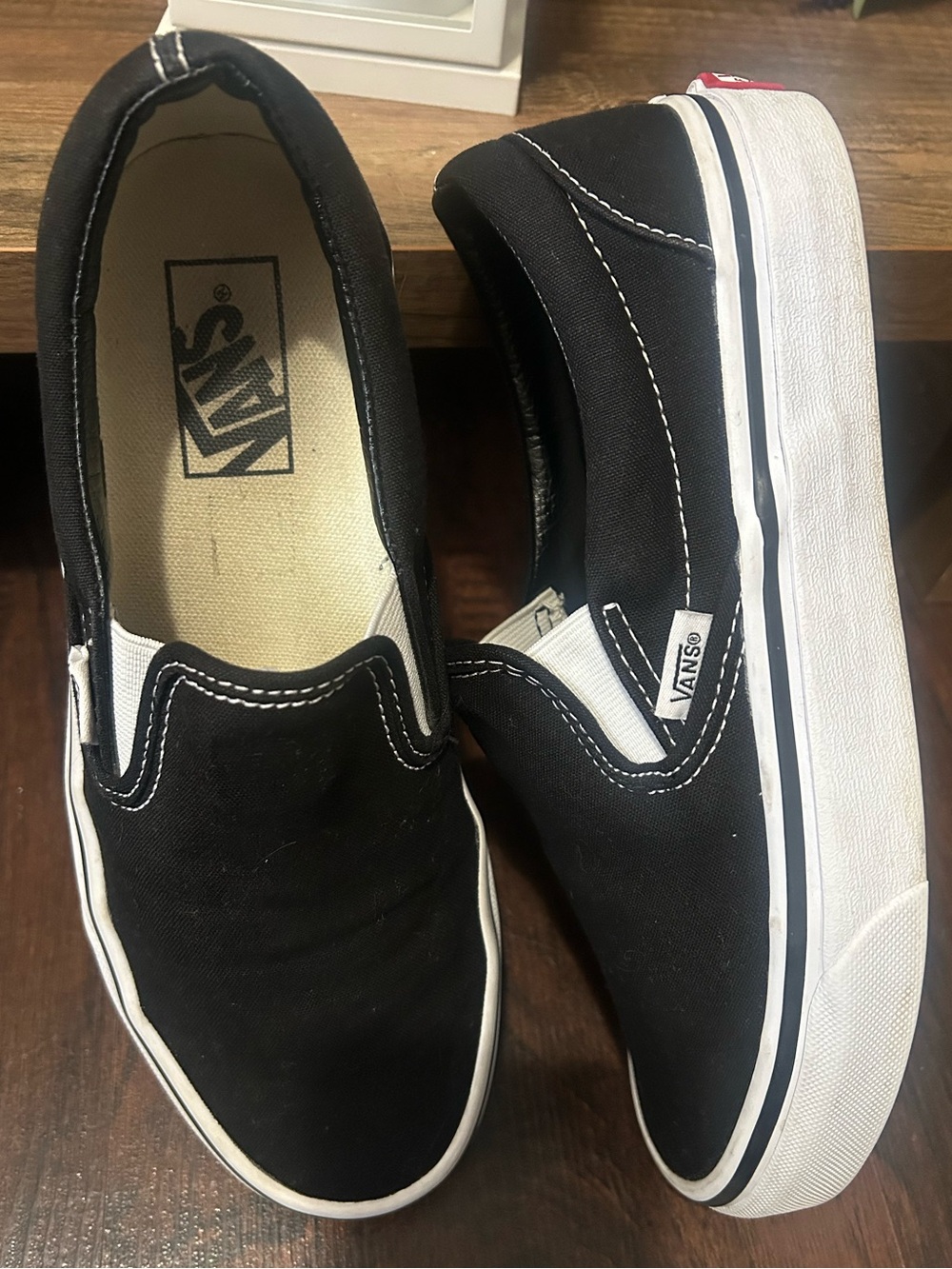 Vans Black & White Classic Slip-On
